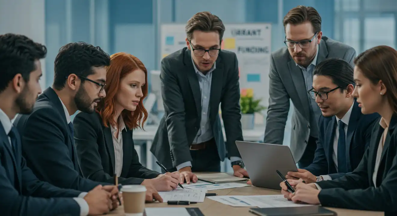 Team discussing grant funding 02.webp